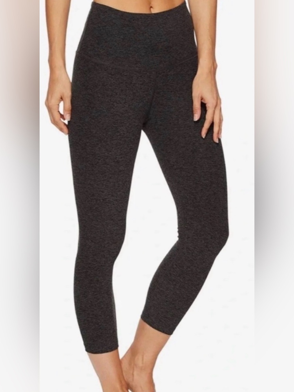 Beyond yoga spacedye cropped capri legging size s small 20” charcoal gray black